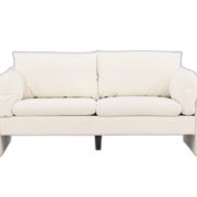 Vindel – 2-sits soffa i vitt teddytyg