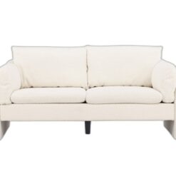 Vindel – 2-sits soffa i vitt teddytyg