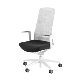 PUREis3 – Kontorsstol i vit mesh