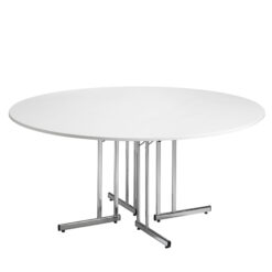 Runt fällbord Ø120 cm bankett stapelbart – Bankett Style