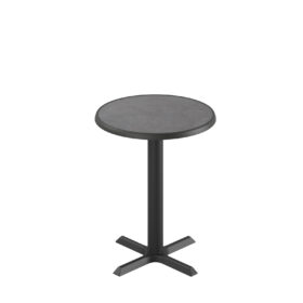 Ferrea bord med rund 60 cm skiva i pizarra