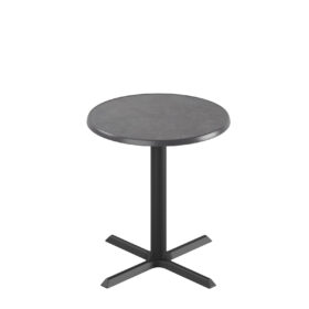 Ferrea bord med rund 70 cm skiva i pizarra