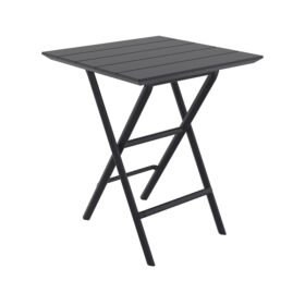 We need to output alt-text max 10 words, in Swedish, correct characters. No extra text. Just the alt-text. The product: "ELJ Helen Fällbart Bord 60×60 cm – Svart, mörkgrå, olivgrön, taupe eller marsala | Glasfiber". So alt text maybe: "ELJ Helen f