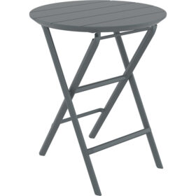 Elj Helen rund fällbord 60 cm, mörkgrå.