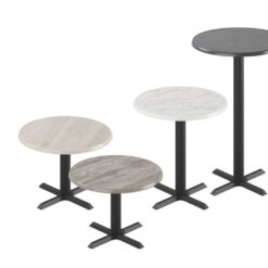 Ferrea bord med rund 70 cm skiva